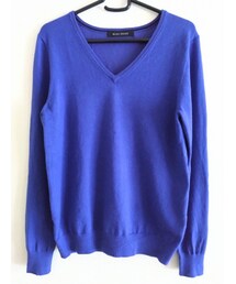 BLISS POINT | 【ウォッシャブル/Sサイズ展開】シルクブレンドＶネックニット/781248 サイズ：M(ニット/セーター)