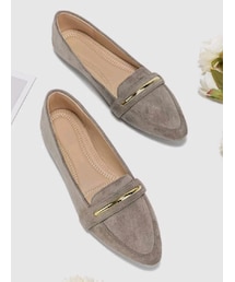 SHEIN | フラットシューズ ¥1,780 カラー：グレー／サイズ：EUR38(JP24)(ローファー)