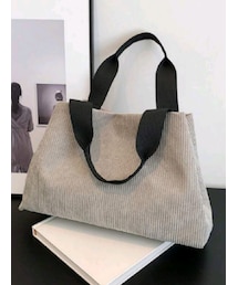 SHEIN | コーデュロイトートバッグ(トートバッグ)