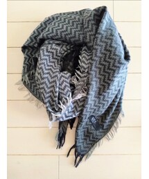 AZUL by moussy | PEウェーブ柄グラデーションフリンジストール(ストール/ショール)