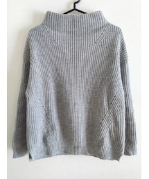 VIS | ボトルネックニット カラー：グレー／サイズ：FREE(ニット/セーター)