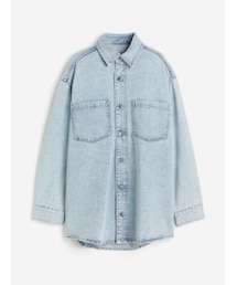 H&M | フェザーソフトデニムシャツ カラー：ブルー／サイズ：S (EUR)(シャツ/ブラウス)