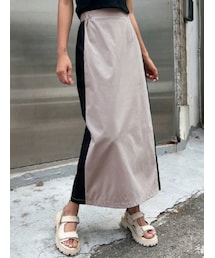 SHEIN | SHEIN/DAZY ツートーン伸縮性ウエストストレートスカート ¥1,250／サイズ：L(JP−L)(スカート)