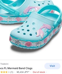 crocs | クロックスサンダル マーメイド　人魚　すごく可愛です。貝はラメ入りでキラキラしています。(サンダル)