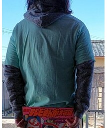 FRUIT OF THE LOOM | グレーの霜降りパーカー　M(パーカー)