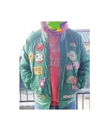 chalk line【古着80s】 | 【Chalk line】80S UH HAWAIIRAINBOWS　
のナイロンジャケットにワッペン追加した。(ナイロンジャケット)