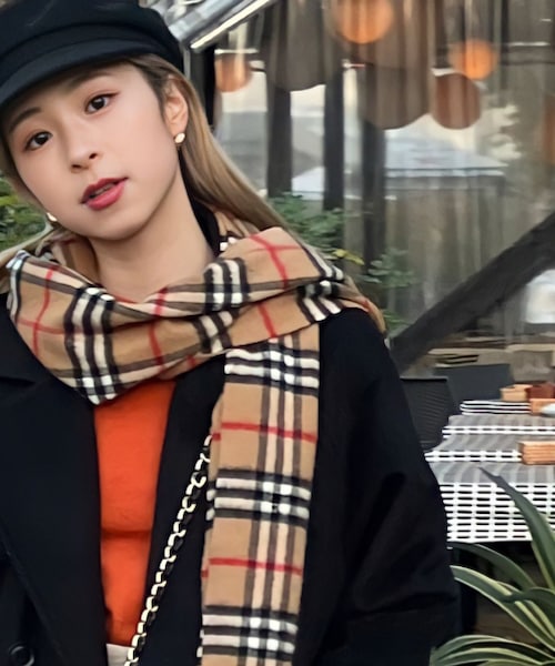 りなてぃ｜BURBERRYのマフラーを使ったコーディネート - WEAR