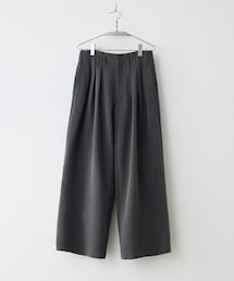 WYM LIDNM | SLIGHT FLARE DOUBLE CLOTH BAGGY SLACKS(スラックス)