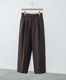 WYM LIDNM | HI TWISTED GABA WIDE TUCK SLACKS(スラックス)