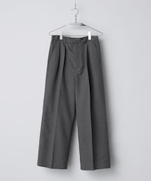 WYM LIDNM | SEMI WIDE STRAIGHT WOOLY SLACKS(スラックス)