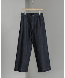 WYM LIDNM | DENIM WIDE STRAIGHT SLACKS(デニムパンツ)