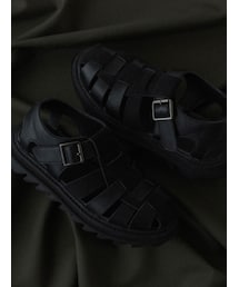 WYM LIDNM | SUEDE COMBINATION SHARK SOLE GURKHA(サンダル)