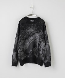WYM LIDNM | MOHAIR BLEND JACQUARD SHAGGY KNIT(ニット/セーター)
