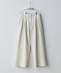 WYM LIDNM | SLIGHT FLARE DOUBLE CLOTH BAGGY SLACKS(スラックス)