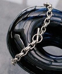 WYM LIDNM | CROSS LINK SHORT NECKLACE / ANCHOR TWIST SHORT NECKLACE(ネックレス)