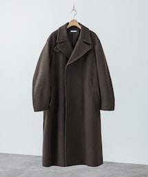 WYM LIDNM | SMOOTH HERRINGBONE MAXI OVER COAT(チェスターコート)