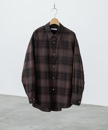 WYM LIDNM | OMBRE CHECK LOOSE SHIRT(シャツ/ブラウス)