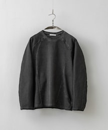 WYM LIDNM | CURVED SEEM COLD DYED L/S TEE(Tシャツ/カットソー)