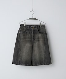 WYM LIDNM | CURVED SEAM DENIM WIDE SHORTS(その他パンツ)