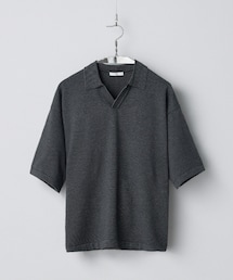 WYM LIDNM | PIN BORDER KNIT POLO(ポロシャツ)