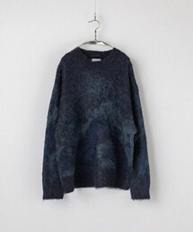 WYM LIDNM | MOHAIR BLEND JACQUARD SHAGGY KNIT(ニット/セーター)