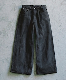 LIDNM | CRACK WASHED BAGGY DENIM PANTS(デニムパンツ)