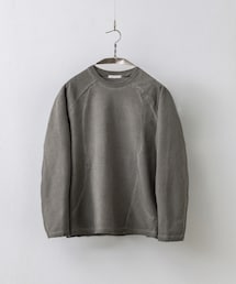WYM LIDNM | CURVED SEEM COLD DYED L/S TEE(Tシャツ/カットソー)