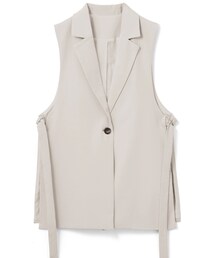 GRL | GRL サイドベルトベスト グレージュ Lサイズ(ベスト)