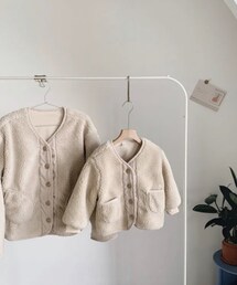 韓国子供服 | size... 100cm / color... white(ブルゾン)