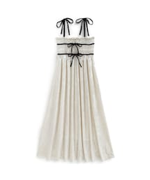 GRL | クラッシュベロアギャザーリボンキャミワンピース[sm207](ワンピース)