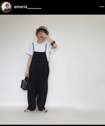 antiqua | 【大人気インスタグラマーamoriaさんコラボITEM】サロペットパンツ(サロペット/オーバーオール)