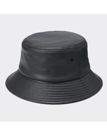 GU | UVカットレザータッチバケットハット+E(ハット)