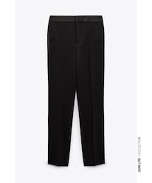 ZARA | サテンウエストタキシードパンツ / Sサイズ(スラックス)