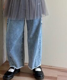 Samansa Mos2 blue | デニムパンツ