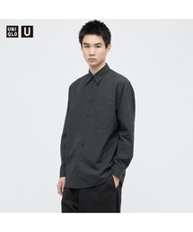 UNIQLO | コットンリネンシャツ（レギュラーカラー・長袖）(シャツ/ブラウス)