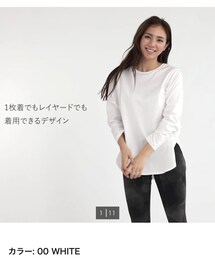 UNIQLO | コットンロングシャツテールT（長袖）(トップス)