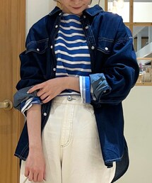 Samansa Mos2 blue | シャツ/ブラウス