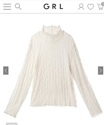 GRL | ウェーブモックネックメロウシアートップス(Tシャツ/カットソー)