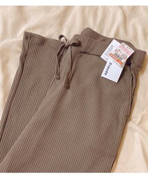 しまむら | リブワイドパンツ(パンツ)