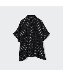 UNIQLO | レーヨンプリントブラウス(トップス)