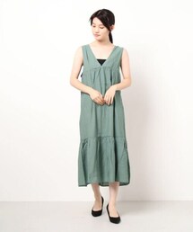 ehka sopo | ノースリワッシャーワンピース(ワンピース)