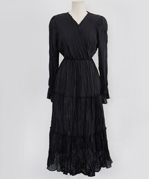 chuu | シャーリング女神ロングdress(ワンピース)