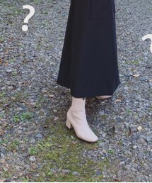 ZOZOTOWN | クロコ柄 アイボリーショートブーツ(ブーツ)