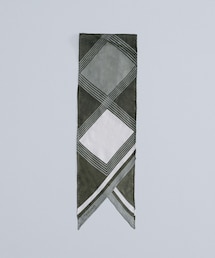UNFOLK | #-00 Hand print silk scarf(その他小物)