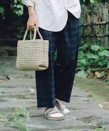 UNFOLK | #-36 Seamless classic check slacks(スラックス)