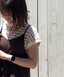 Samansa Mos2 blue | Tシャツ/カットソー