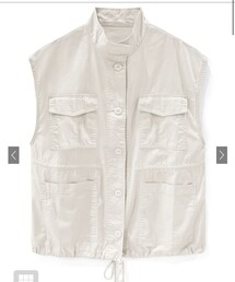 GRL | スタンドカラーミリタリーベスト(ベスト)