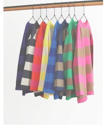 maillot | ワイドボーダーロングtee(Tシャツ/カットソー)