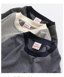 Healthknit | ナローボーダーTシャツ(Tシャツ/カットソー)