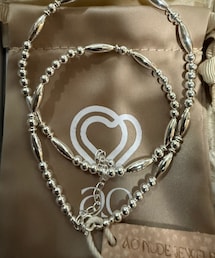 ao nude jewelry | mulch beads necklace silver 925(ネックレス)